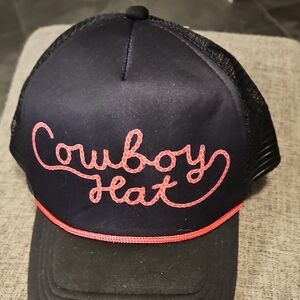 Black Mesh Trucker Hat "Cowboy Hat"